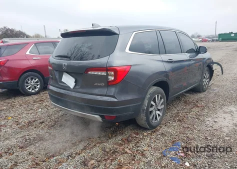 2019 Honda Pilot Ex-L z USA, uszkodzony, nr VIN 5FNYF6H57KB098694